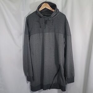 AMERICAN STITCH Mock Neck Pullover Sweatshirt Tall Long Zipper Drawstring